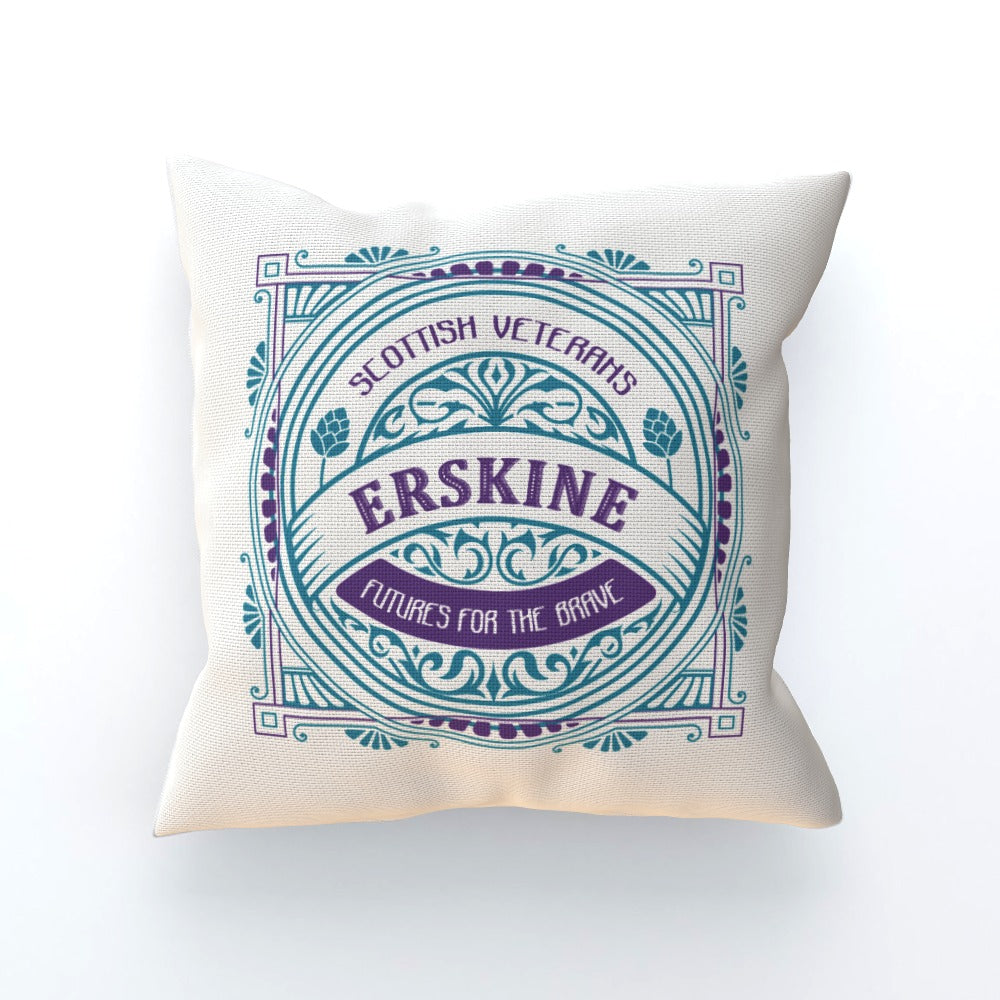 Erskine Vintage White Cushion