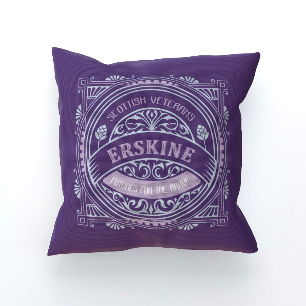 Erskine Vintage Purple Cushion