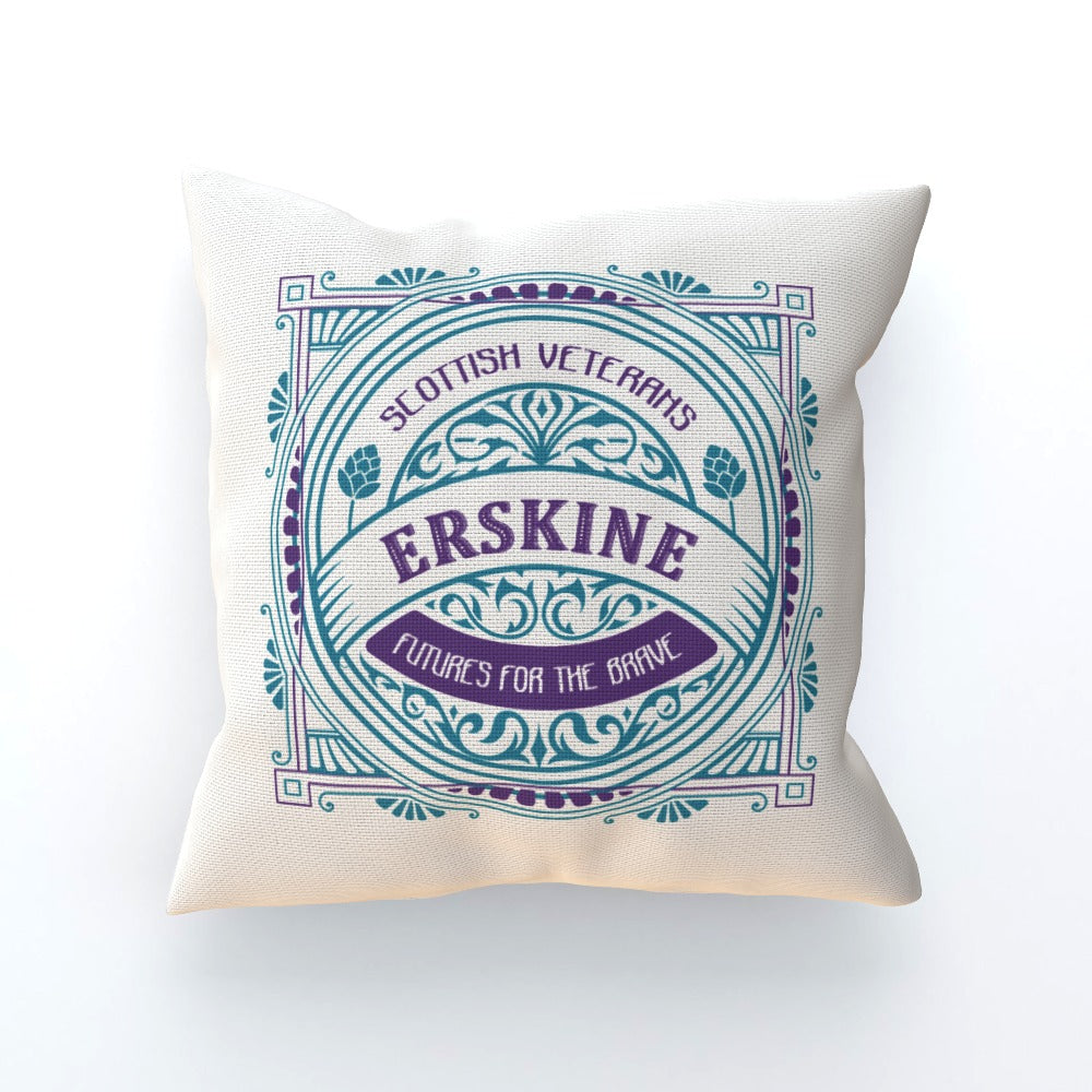 Erskine Vintage White Cushion