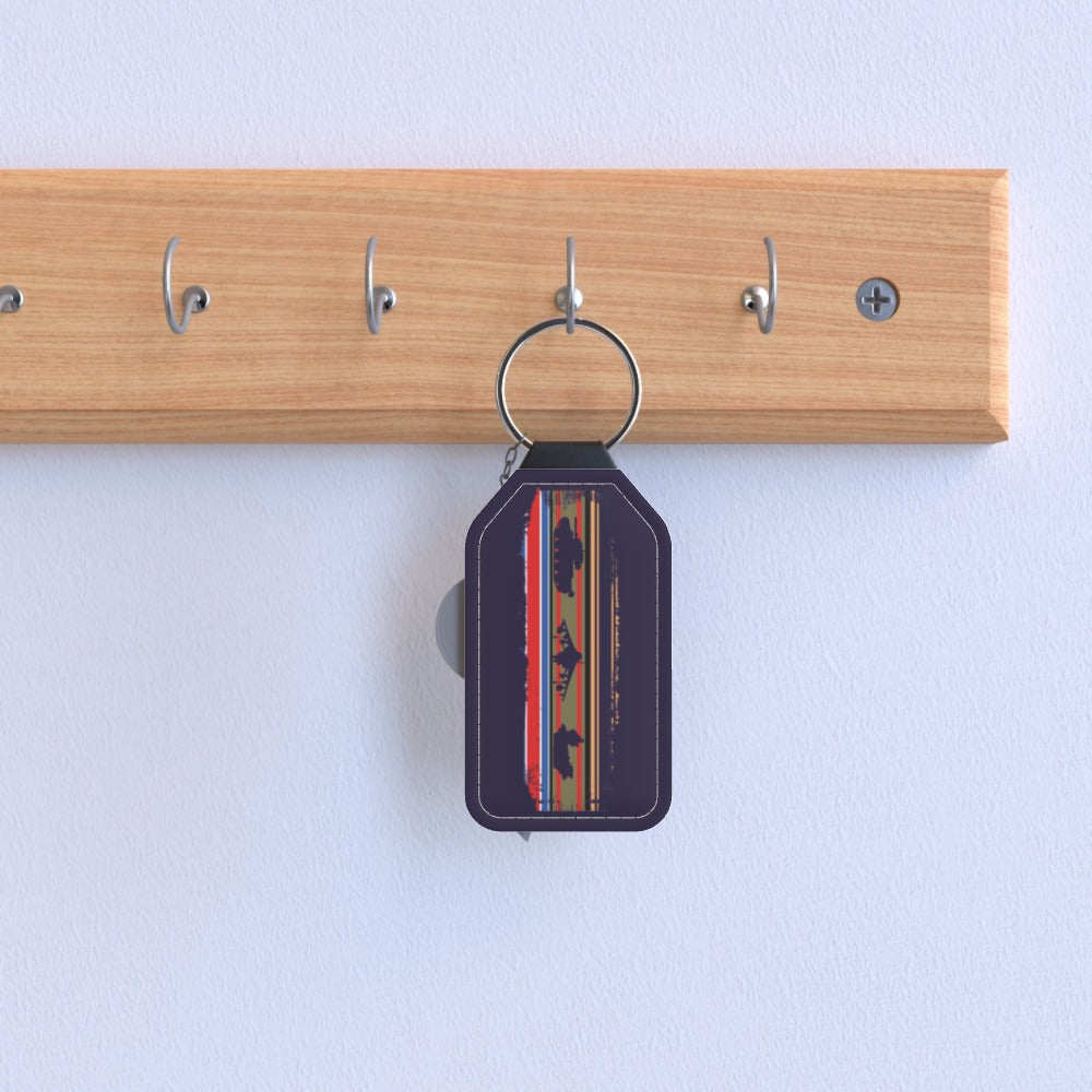 Erskine Ribbon Rectangular Keyring